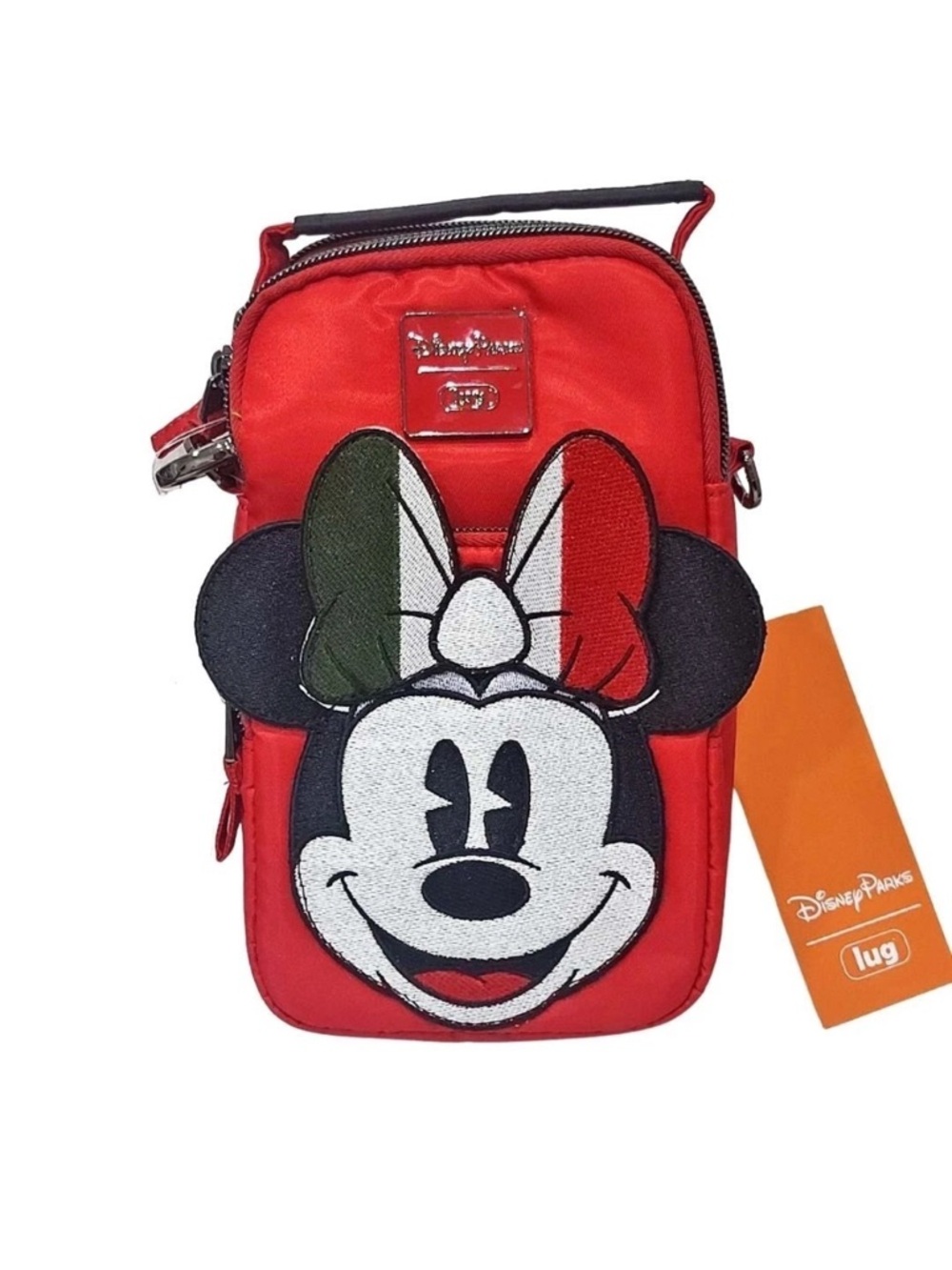 2024 Disney Parks Epcot Italy Minnie Mouse Face Lug Mini Skeeter Crossbody Bag